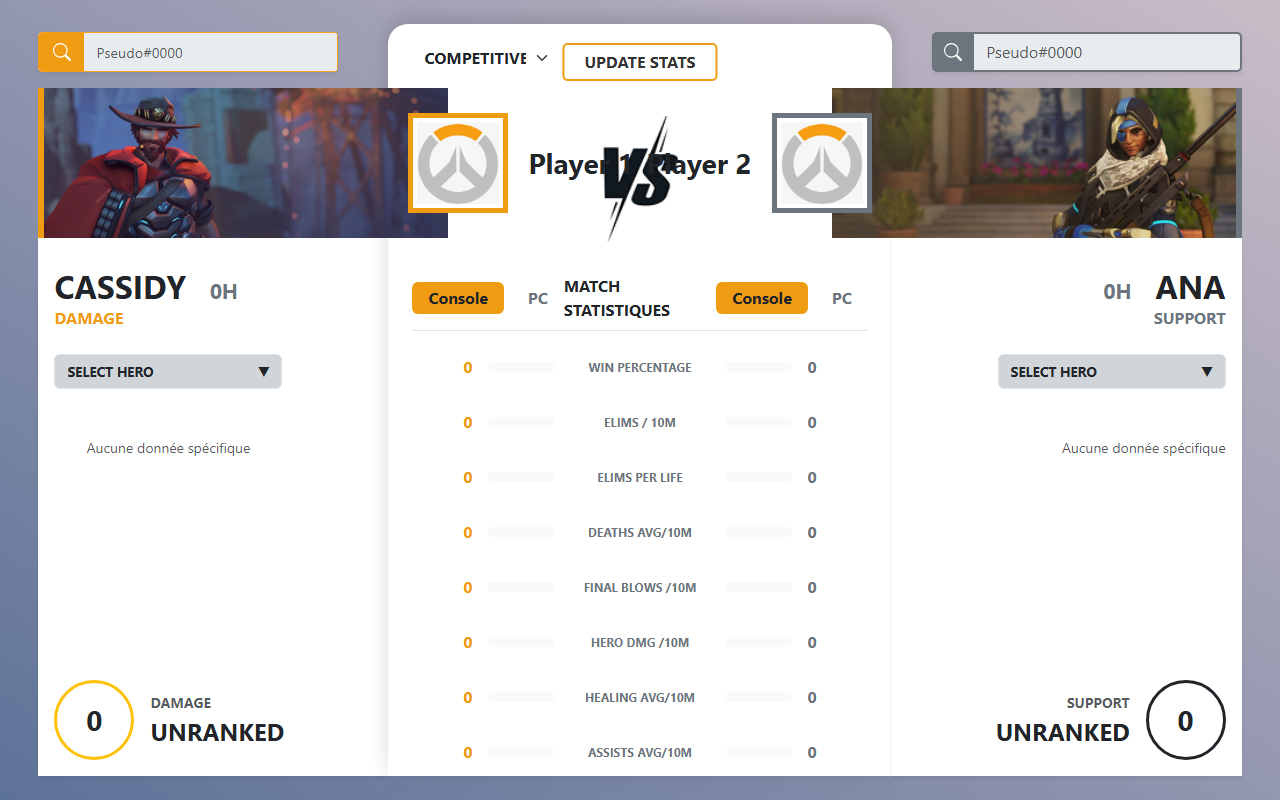 Overwatch Player Comparator